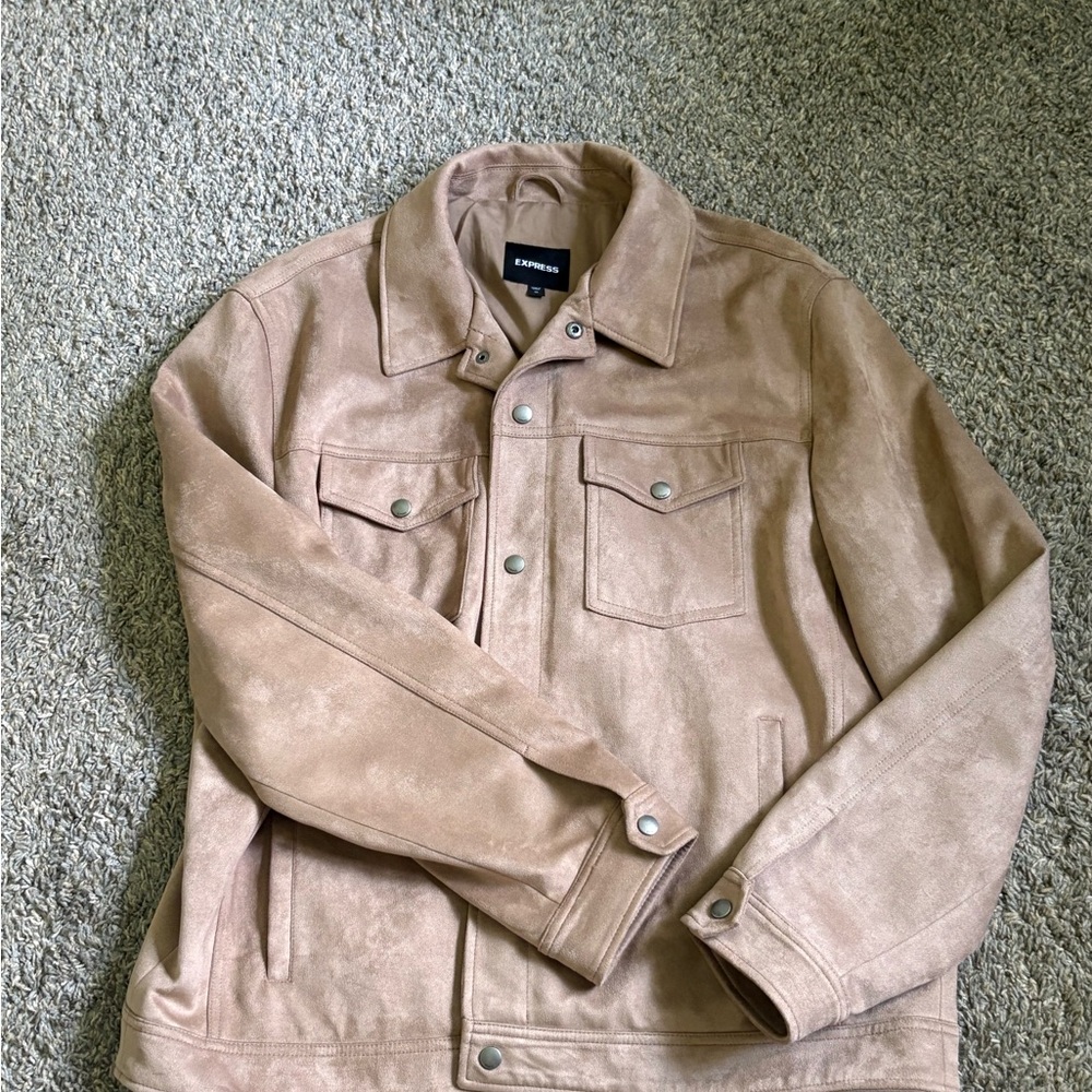 Express Light Brown Men's Shirt Jacket